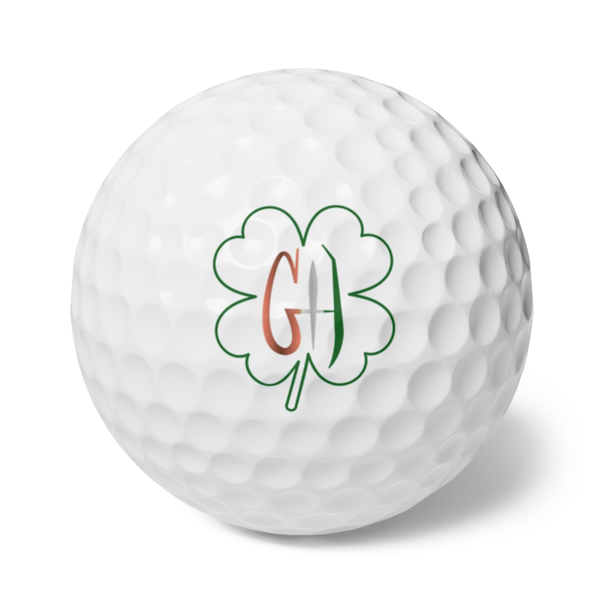 GH 1 shamrock Golf Balls, 6pcs