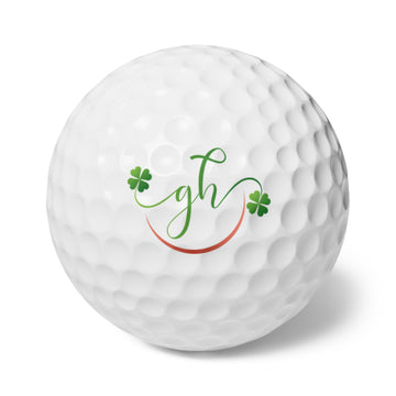 GH 2 shamrock Golf Balls, 6pcs