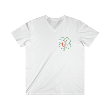 GH 1 Shamrock Men's Fitted V-Neck Short Sleeve Tee