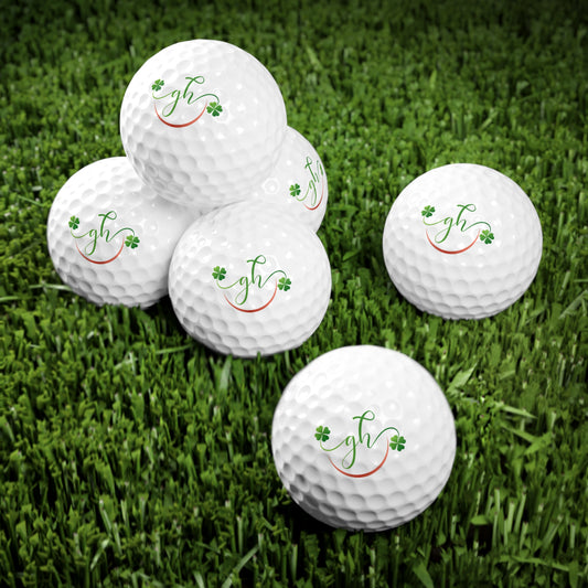 GH 2 shamrock Golf Balls, 6pcs